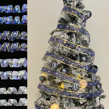 2 m Božićni ukras Led traka je Nevjerojatan svjetla Božićno drvce Ukrasima za dom DIY Mašne Light гирлянда Navidad Nova godina 2023