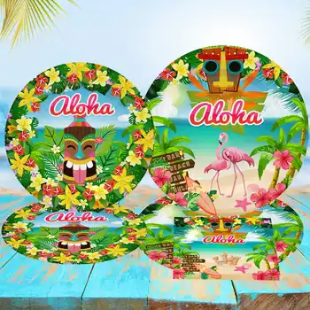Havajski svečano posuđe, dekor za zurke u stilu Luau, Flamingo, Ananas, ljetna vjenčanja, rođendana, havajski party, Dekor u tropskom stilu