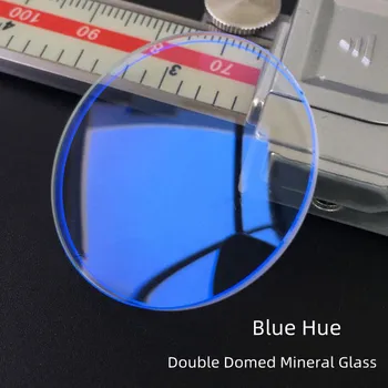 Debljina 2,0 mm Plave boje Двухкупольное mineralno staklo promjera 37 mm 37,5 mm, okrugli kristal zakrivljena stakla za popravak sati