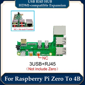 1 Set Malina Pi naknada adapter Zero 2W-4B adapter sučelje Zero Pi0 USB hub RJ45 šešir