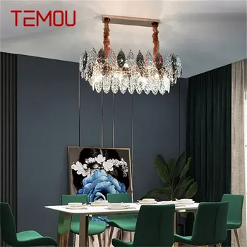 Viseći svijećnjak TEMOU, raskošne kristalne lampe u постмодернистском stilu, led lampe, dekorativni za kućnu blagovaonica