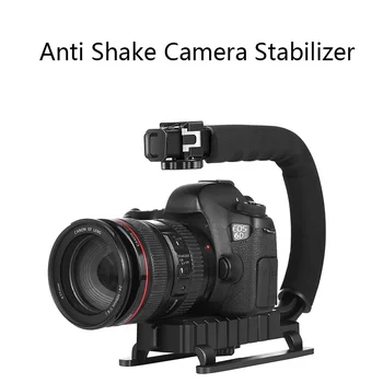Prijenosni Stabilizator Fotoaparata, Držač Za Bljeskalicu, U obliku DV Ručni Pogon Stabilizator Slike S C-okvir za Slr Fotoaparate
