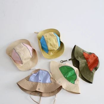Dječje kapa proljeće-ljeto novi modni lak u boji u patchwork stilu, za dječake i djevojčice, svakodnevni slatka dječja kapa
