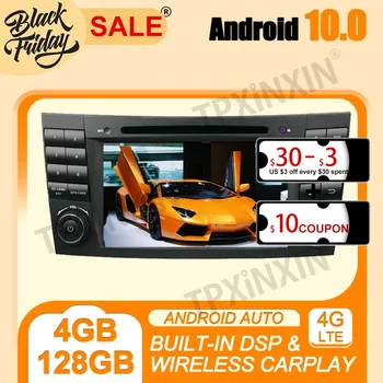 4G + 128G Carplay IPS PX6 Android 10,0 Za Benz E-Klase W211 2002-2008 Multimedijalni Player i Stereo Magnetofon GPS Navi i Glavna jedinica