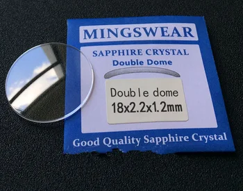 1pc Dual Kupolom Konkavni safir debljine 1,2 mm veličine od 18 mm do 44 mm